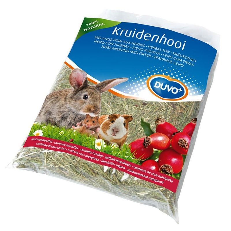 DUVO+ Biljna sijeno za zečeve i glodavce - s šipkom 500 g
