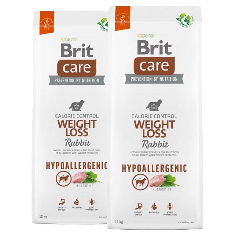 Brit Care Dog Hypoallergenic Weight Loss Rabbit 2 x 12 kg