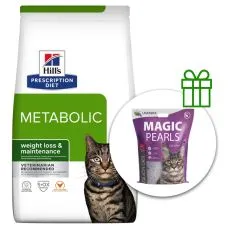 Hill's Prescription Diet Metabolic Regulacija tjelesne težine suho krmivo za mačke 8 kg + stelja ZADARMO