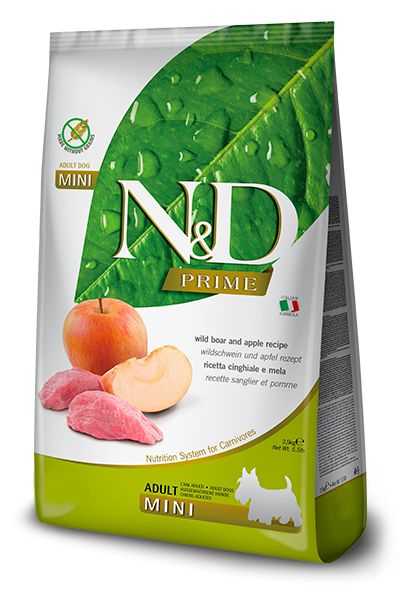 Farmina N&D dog GF ADULT MINI Divlja svinja & Jabuka 0,8 kg