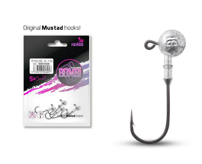 Jig glava s kragnom Delphin BOMB 6/0 5kom 12g