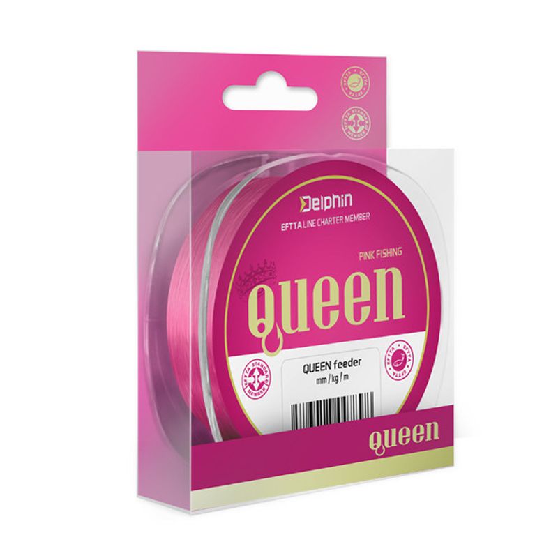Delphin Najlon QUEEN Feeder / ružicasti, 300 m 0,25mm 5,0kg 300m