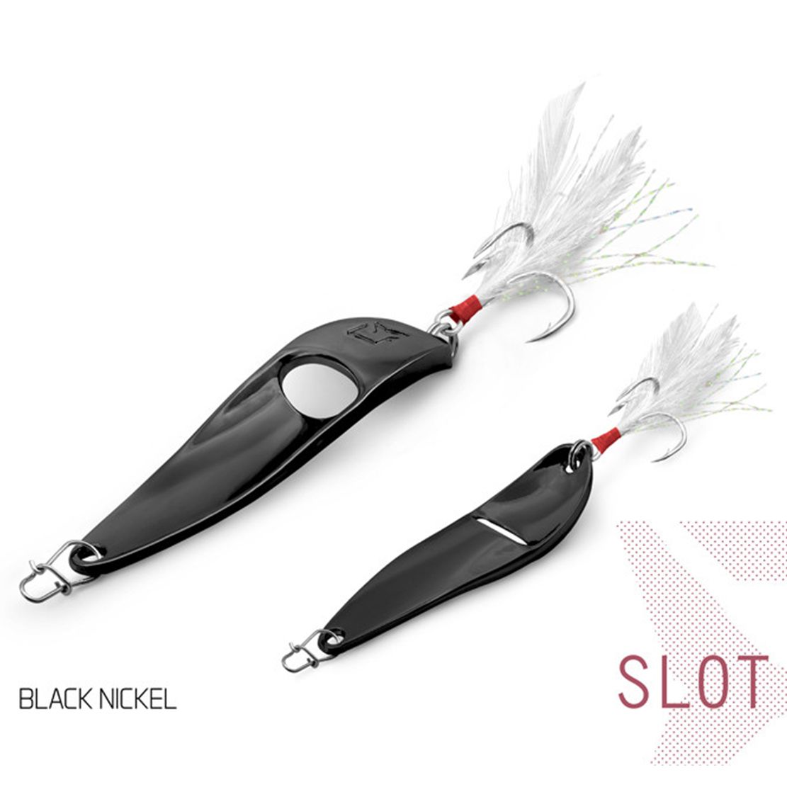 Žlica Delphin SLOT - BLACK NICKEL 20g size 4/0