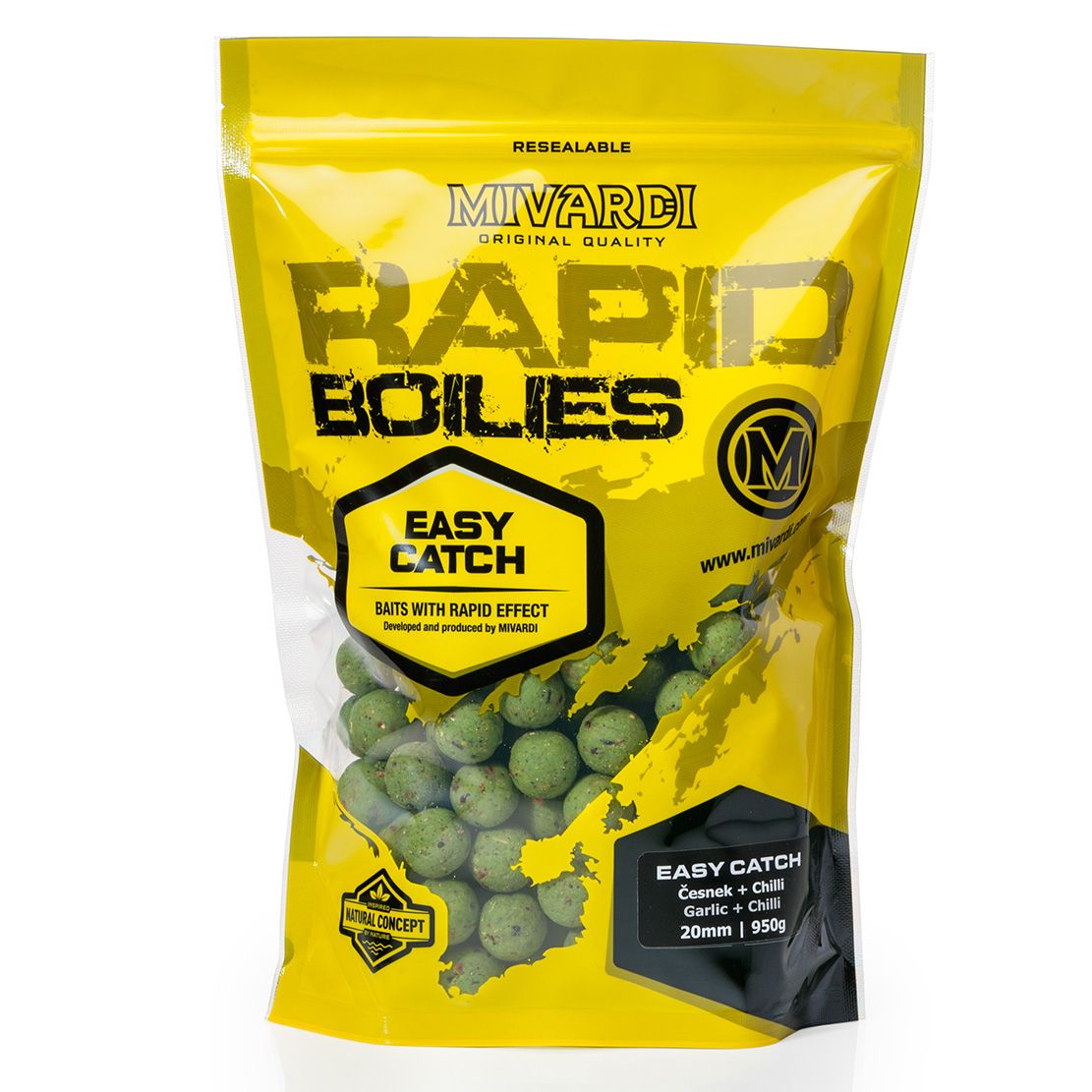 Mivardi Rapid Boilies Easy Catch - Garlic & Chilli 950g/24mm