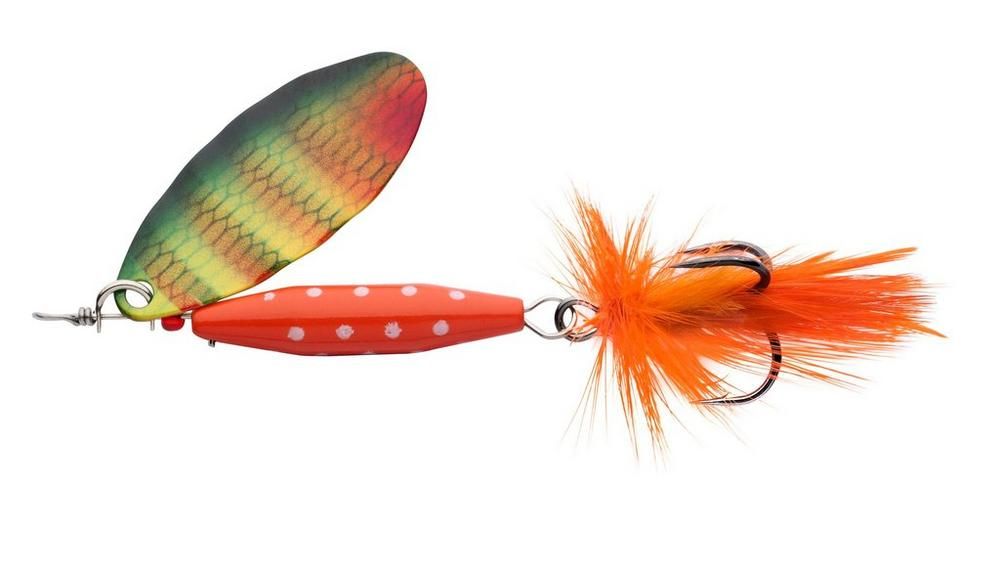 Abu Garcia leptir Reflex Red Spinners 12g Yellow Perch