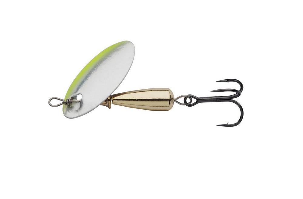 Abu Garcia Leptir varalica Droppen Bugga Spinners 7g Chartreuse Pearl Holo