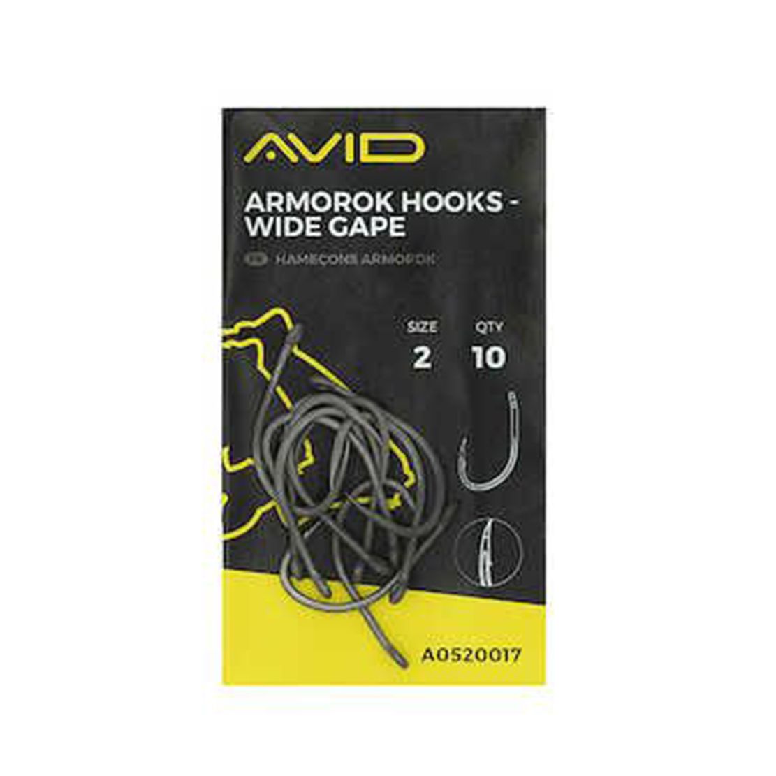 Avid Carp Udica Armorok Hooks - Wide Gape 8