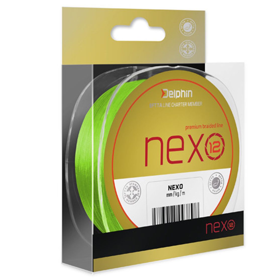 Delphin Upredenica NEXO 12 / fluo zelena 130m 0,16mm
