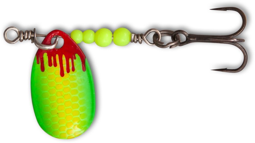 Magic Trout leptir varalica Bloody Spinner UL 1/1,75g Yellow/Green