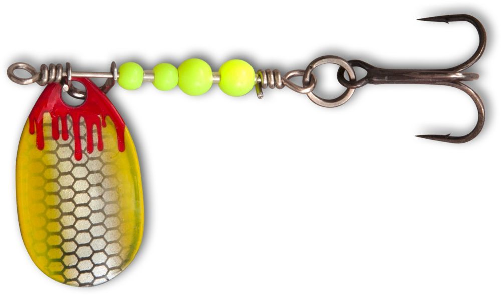 Magic Trout Leptir varalica Bloody Spinner UL 1/1,75g Pearl/Yellow