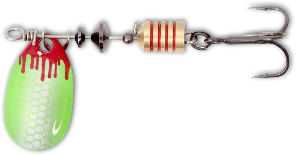 Magic Trout Leptir varalica Bloody Zoom Spinner 1/3,6g Silver/Green