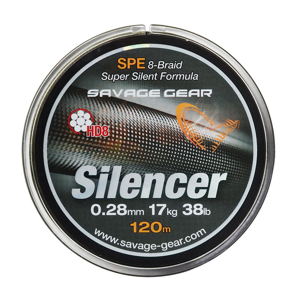 Savage Gear Upredenica HD8 SILENCER BRAID 120m GREEN 0,12mm