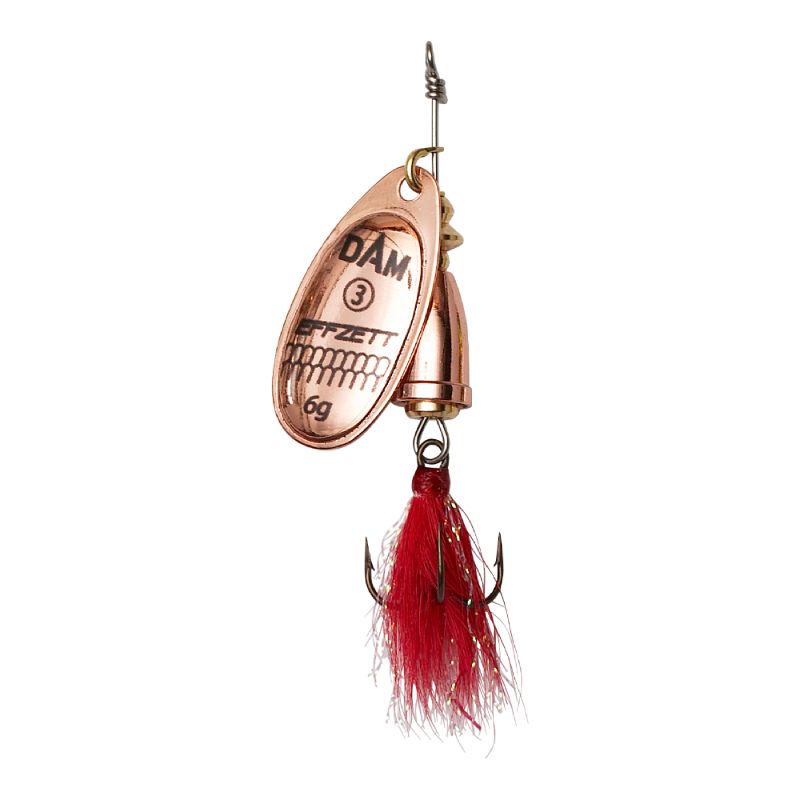 DAM Effzett Leptir Executor Dressed Spinner 1/3g Copper