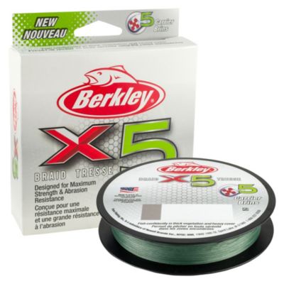 Berkley pletena struna X5 Low Vis Green 150m 0,10 mm