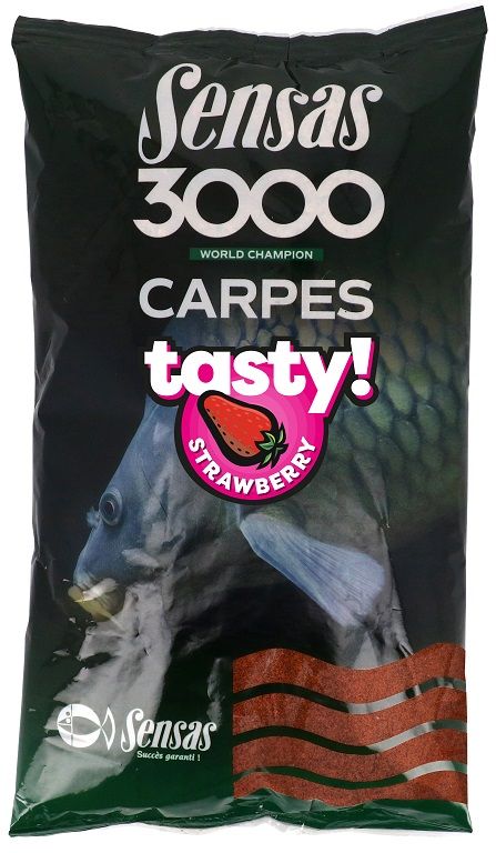 Sensas 3000 Carp Tasty 1kg Strawberry