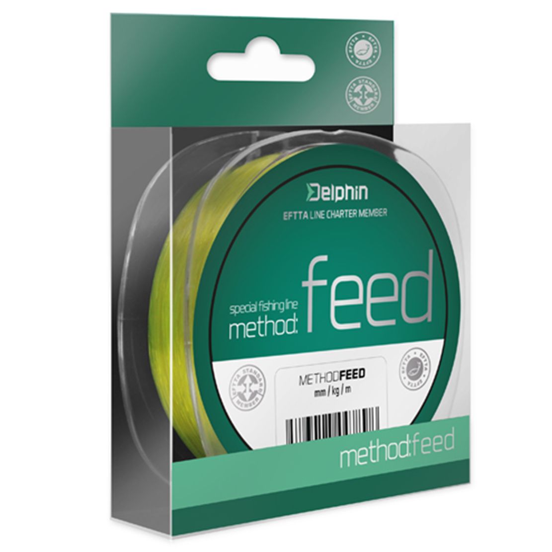 Delphin Najlon METHOD FEED fluo žuta 300m 0,18mm