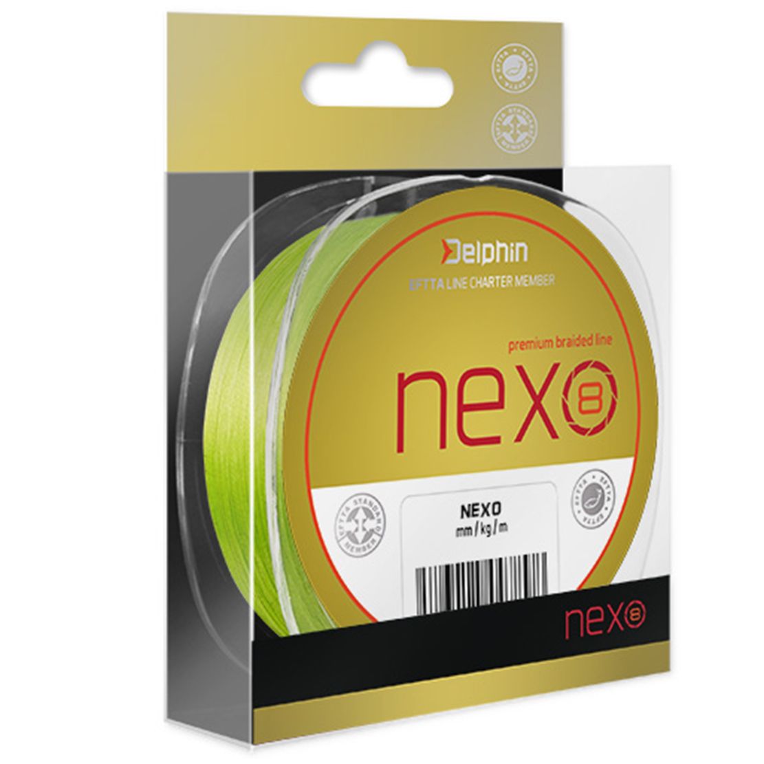 Delphin Upredenica NEXO 8 fluo 130m 0,14mm 18,9lbs