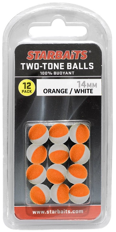 Two Tones Balls 10mm POP UP 12 kom narancasta/bijela