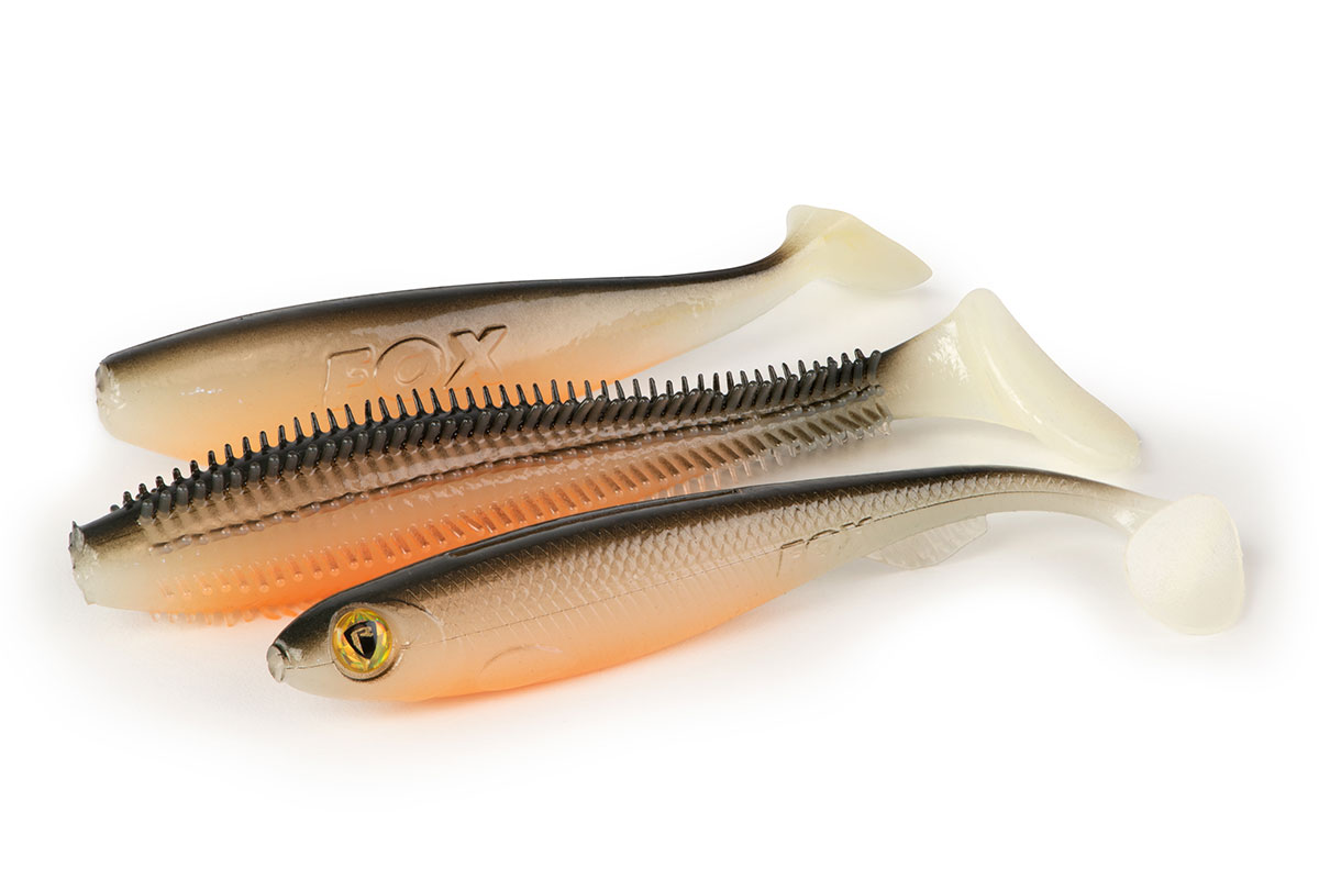 Fox Rage Spikey Shad New Ultra UV Colours 12cm UV Hot Olive