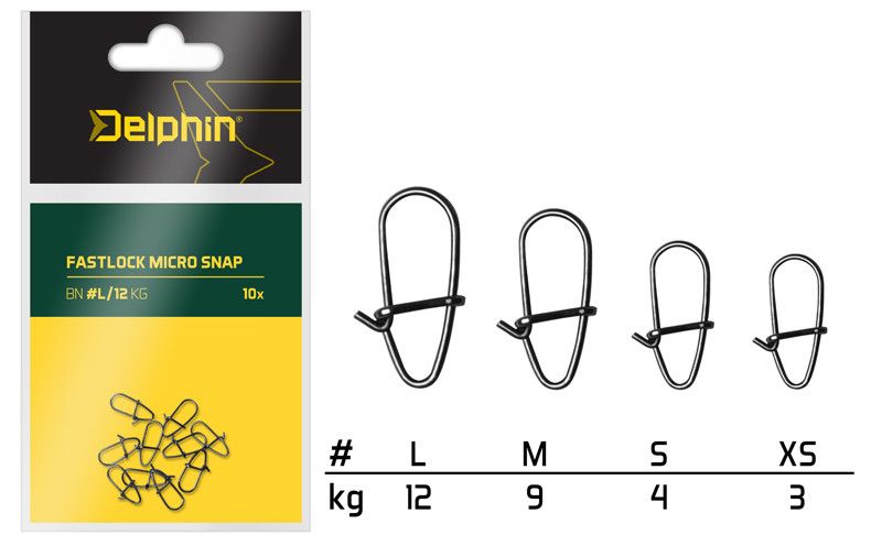 Delphin Fastlock micro snap 10 kom L