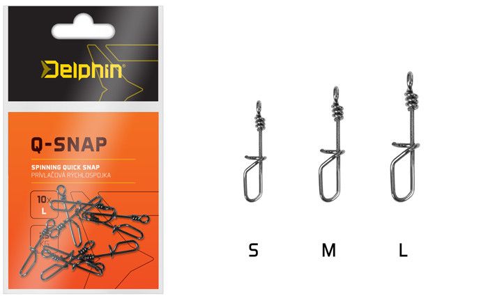 Delphin Spinning brza kopca Q-SNAP 10kom M