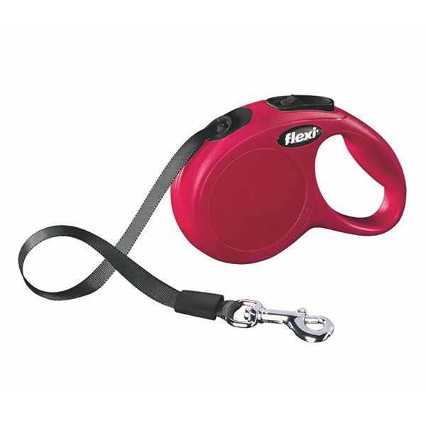 Flexi povodac New Classic XS do 12kg, 3m trak - crvena