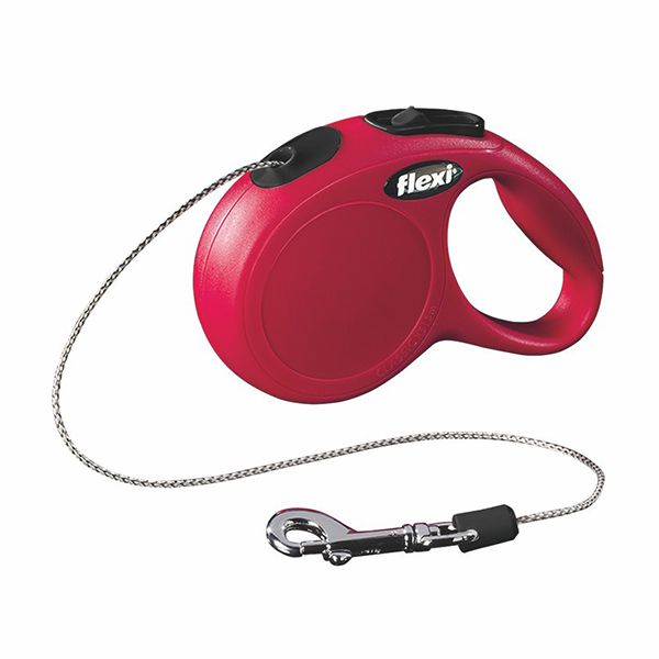 Flexi povodac New Classic XS do 8kg, 3m uže - crvena