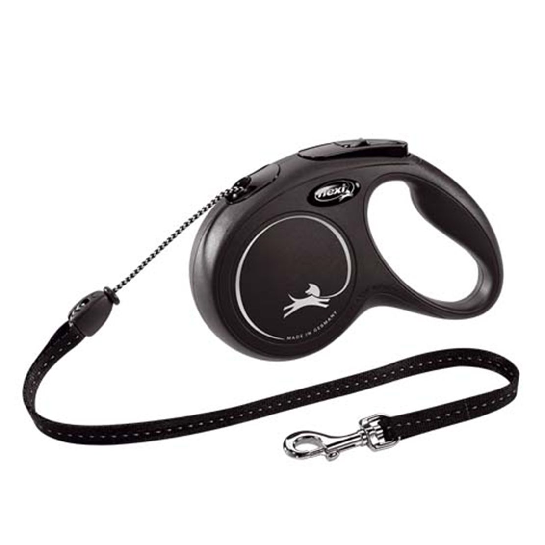 Flexi povodac New Classic M do 20kg, 5m uže - crni