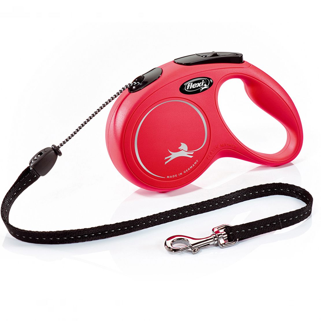 Flexi povodac New Classic M do 20kg, 8m uže - crvena