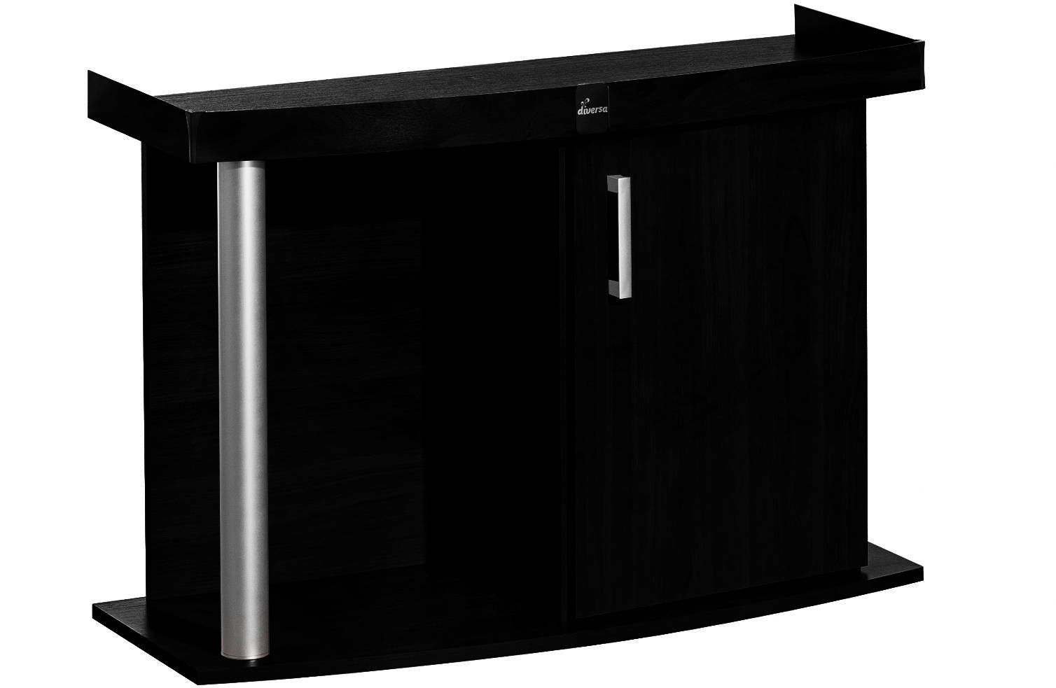 Stalak za akvarij COMFORT 80x35x67 cm - OBLUK - CRNI