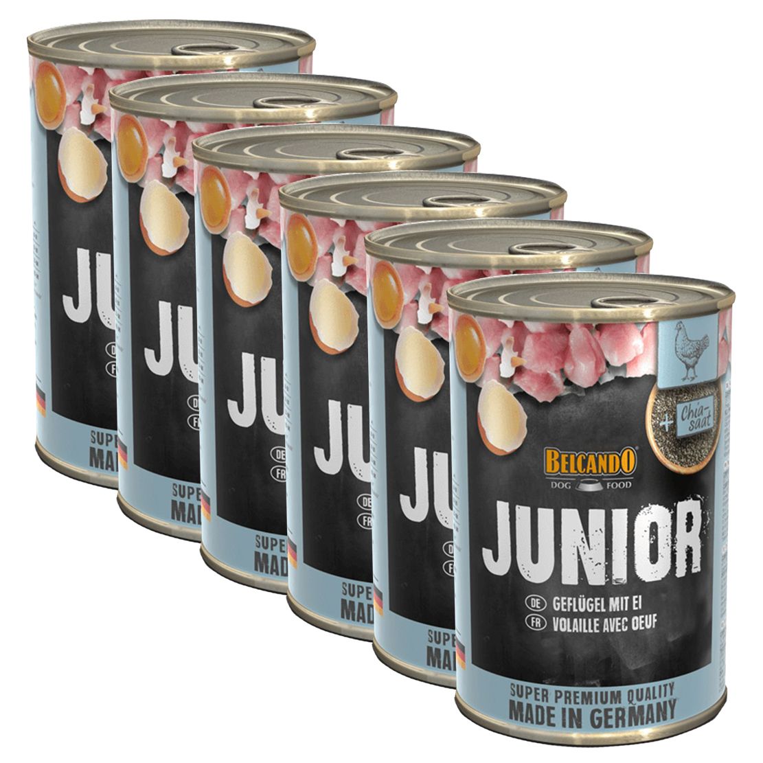 BELCANDO Junior - Piletina s jajima - 6 x 400g