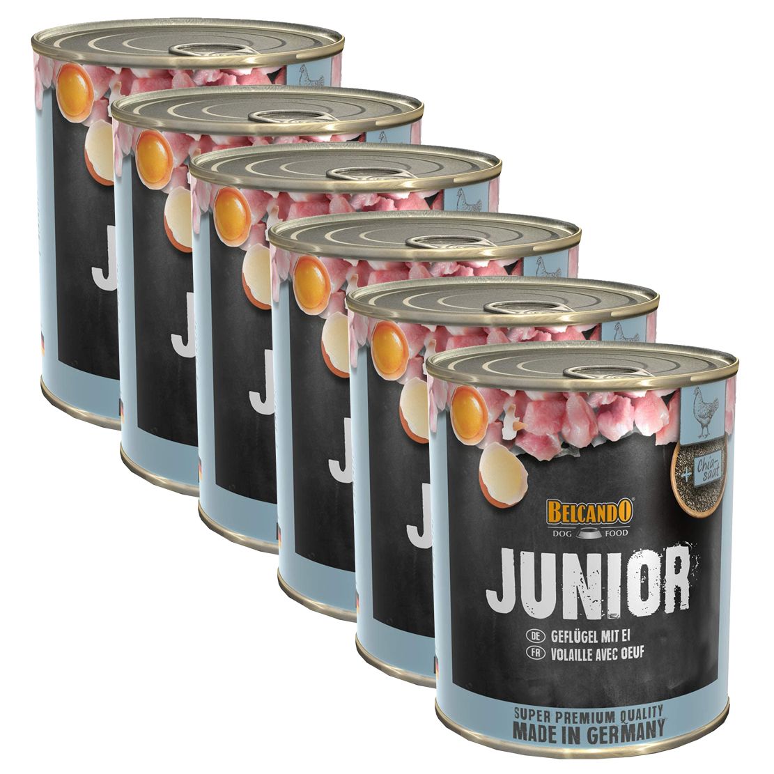BELCANDO Junior - Piletina s jajima - 6 x 800g