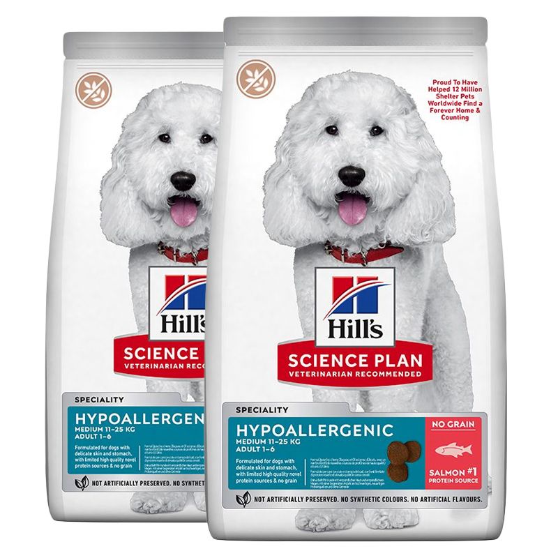 Hill's Science Plan Canine Adult Hipoalergeno Srednje Losos 2 x 12 kg