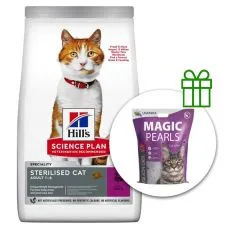 Hill's Science Plan suho krmivo za kastrirane odrasle mačke s patkom 10 kg + stelja GRATIS