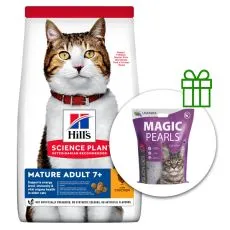 Hill's Science Plan suho krmivo za starije mačke s piletinom 10 kg + stelja GRATIS