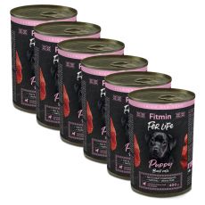 Konzerva Fitmin For Life PUPPY Govedina 6 x 400 g