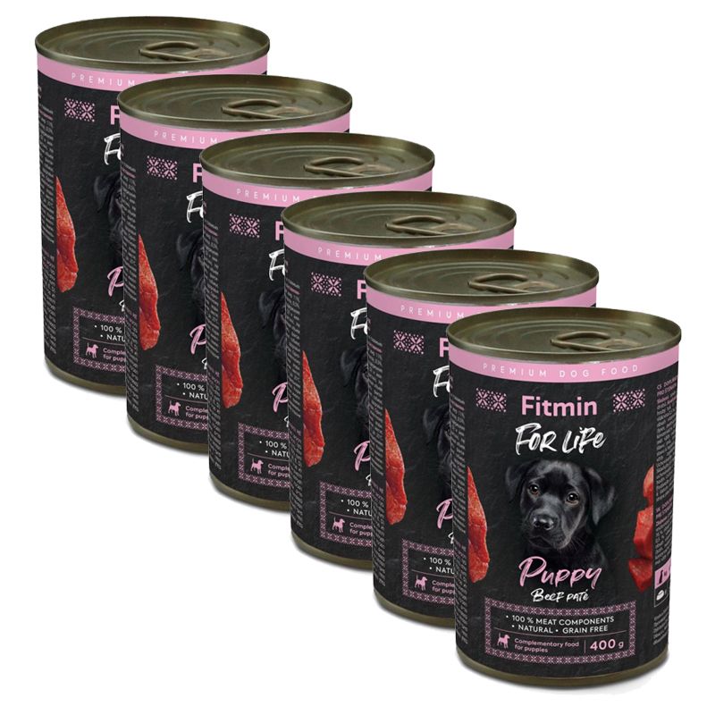 Konzerva Fitmin For Life PUPPY Govedina 6 x 400 g