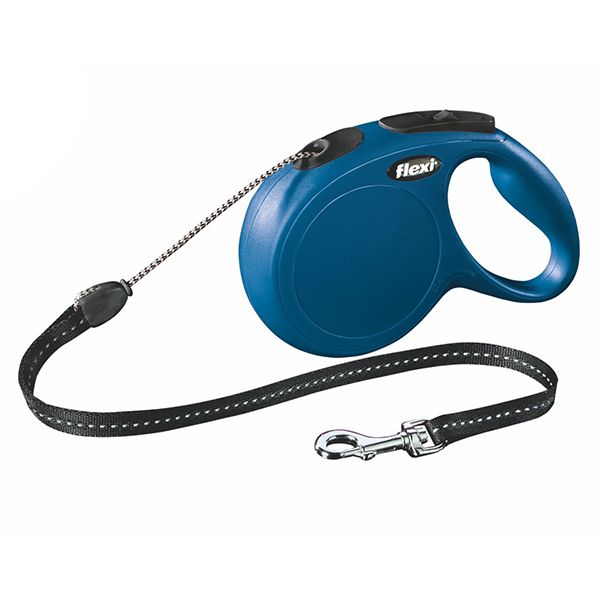 Flexi povodac New Classic M do 20kg, 8m uže - plavi