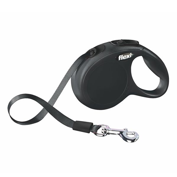 Flexi povodac New Classic XS do 12kg, 3m trak - crni