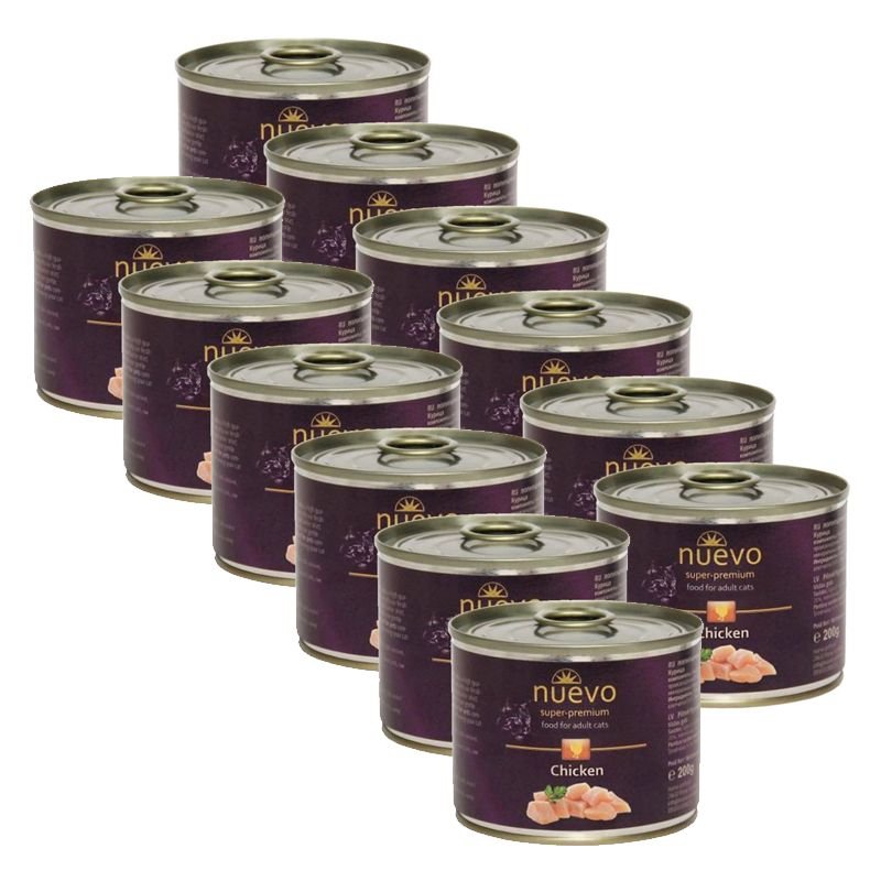 Konzerva NUEVO CAT Adult Chicken 12 x 200 g