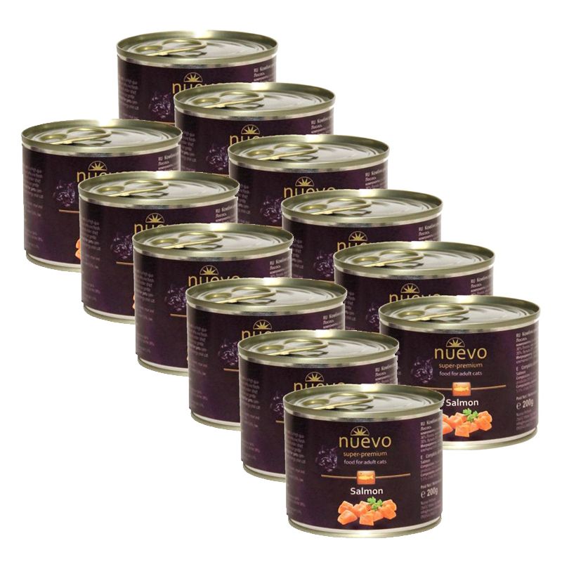 Konzerva NUEVO CAT Adult Salmon 12 x 200 g