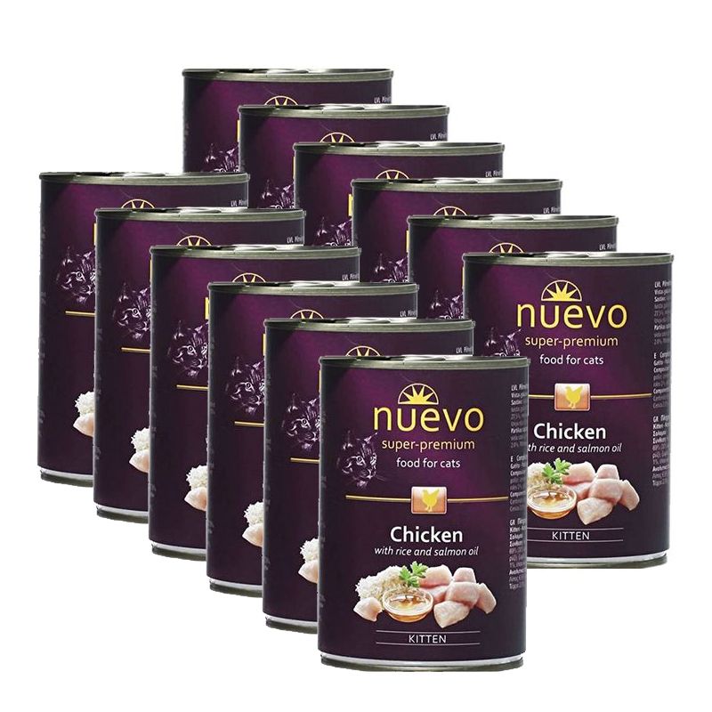 Konzerva NUEVO CAT Kitten Chicken 12 x 400 g