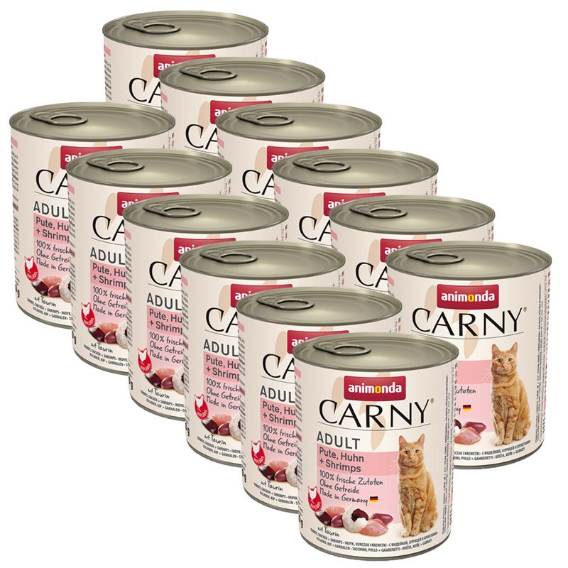 Animonda Carny Adult - Pure Turkey, Chicken & Shrimp 12 x 800 g