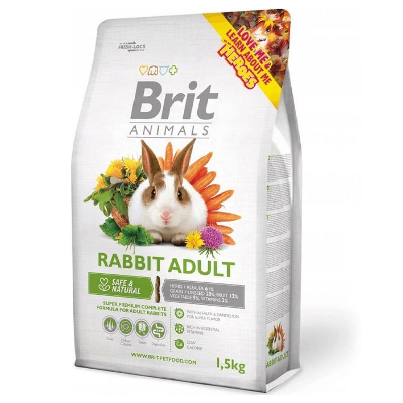 Brit Animals Rabbit Adult Complete 1,5kg