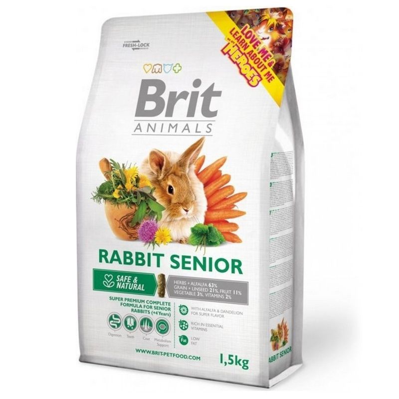 Brit Animals Rabbit Senior Complete 1,5 kg
