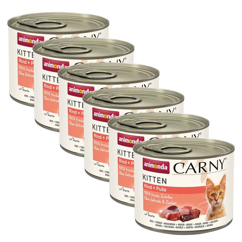 Animonda Carny Kitten - Govedina i morski pas 6 x 200 g