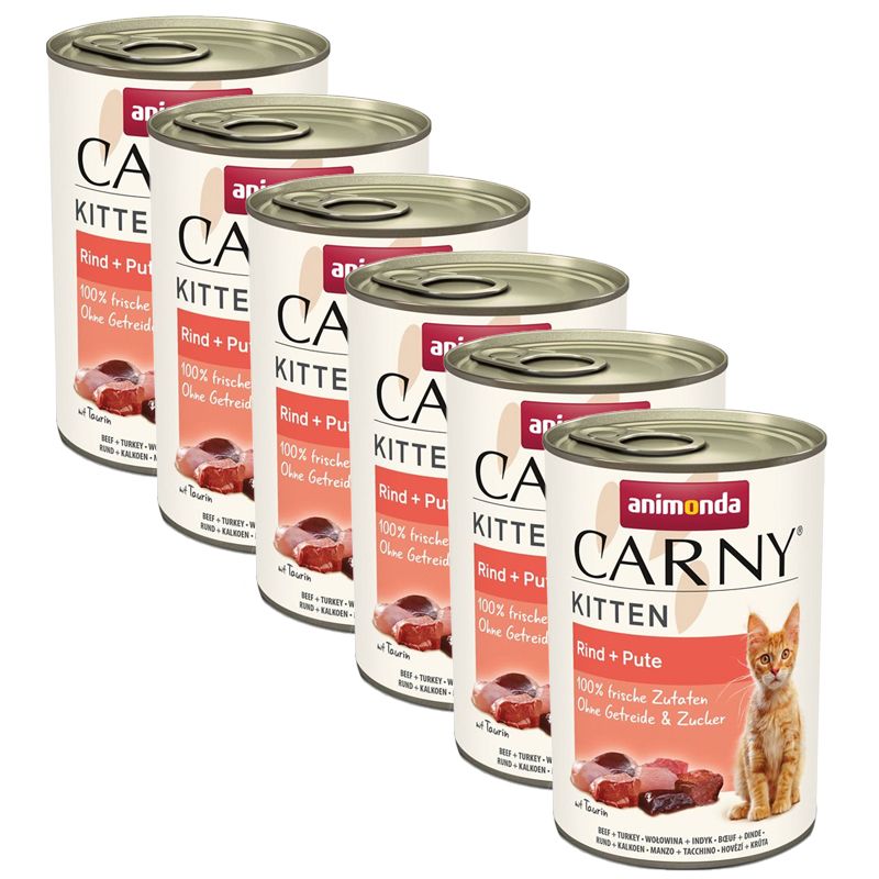Animonda Carny Kitten - Govedina i morski pas 6 x 400 g