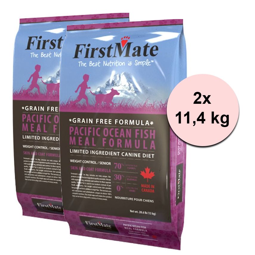 FirstMate Potato & Fish Weight Control - Senior 2 x 11,4 kg