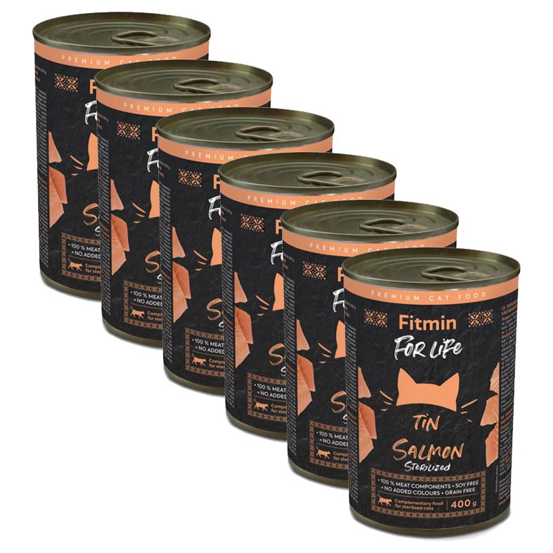Fitmin Cat For Life Sterilized Salmon 6 x 400 g