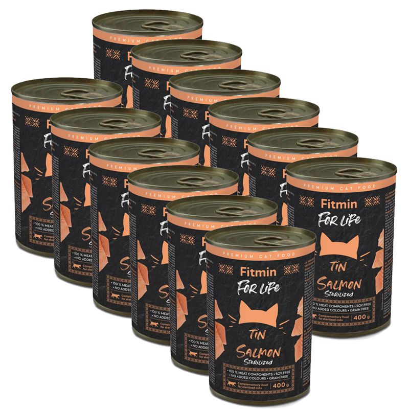 Fitmin Cat For Life Sterilized Salmon 12 x 400 g